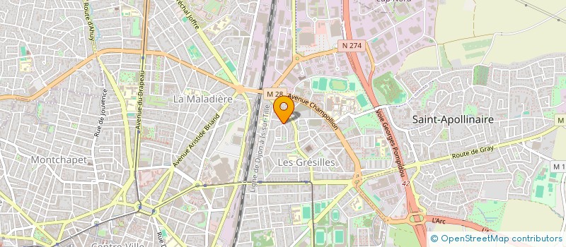 localisation de l'entreprise MONSIEUR LUDOVIC SERGE BARBIER à DIJON