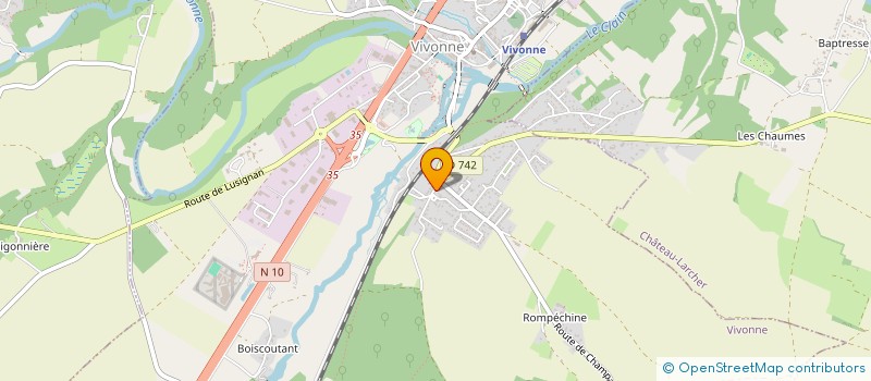 localisation de l'entreprise MONSIEUR LUDOVIC SERVANT  VIVONNE