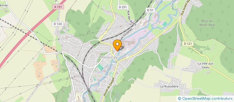 localisation de l'entreprise MONSIEUR LUDOVIC SILLIARD  MALAUNAY