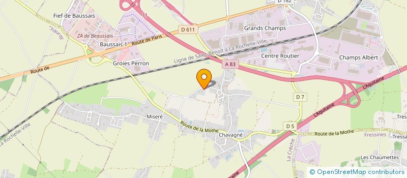 localisation de l'entreprise MONSIEUR LUDOVIC SILVA  LA CRECHE