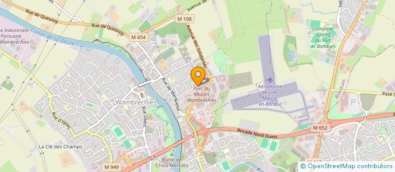 localisation de l'entreprise MONSIEUR LUDOVIC SIMOENS  WAMBRECHIES