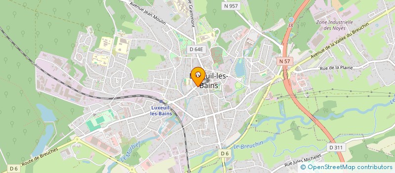 localisation de l'entreprise MONSIEUR LUDOVIC SIMON  LUXEUIL-LES-BAINS