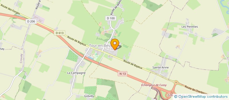 localisation de l'entreprise MONSIEUR LUDOVIC SIMON  TOUR-EN-BESSIN