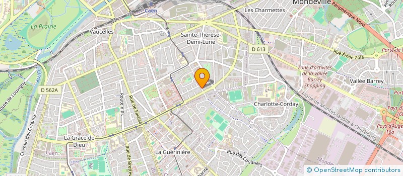localisation de l'entreprise MONSIEUR LUDOVIC SIMON DE KERGUNIC à CAEN
