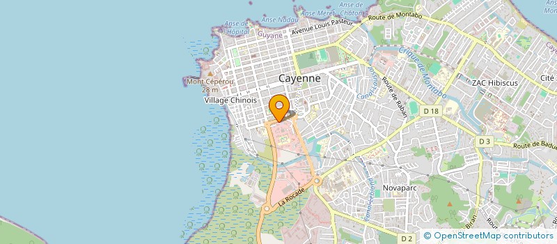 localisation de l'entreprise MONSIEUR LUDOVIC SIMONNET à CAYENNE