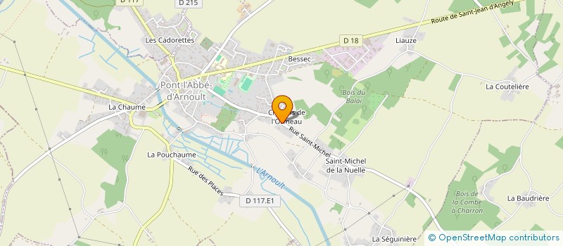 localisation de l'entreprise MONSIEUR LUDOVIC SIMONNET  PONT-L'ABBE-D'ARNOULT