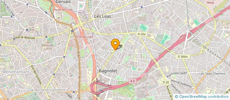 localisation de l'entreprise MONSIEUR LUDOVIC SINATRA à BAGNOLET