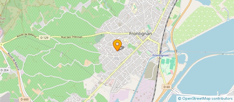 localisation de l'entreprise MONSIEUR LUDOVIC SINOT à FRONTIGNAN