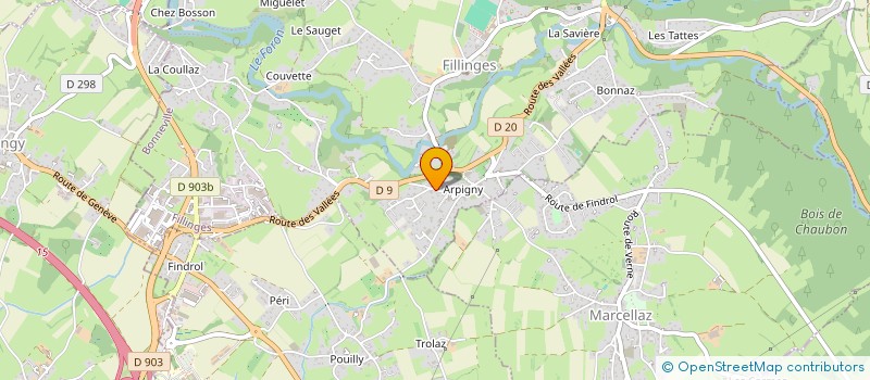 localisation de l'entreprise MONSIEUR LUDOVIC SIPION  FILLINGES