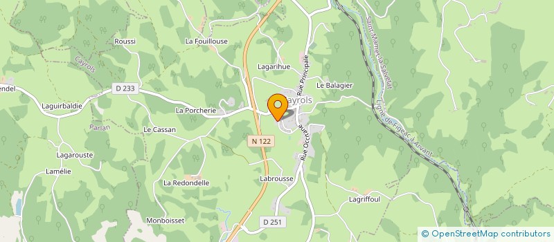 localisation de l'entreprise MONSIEUR LUDOVIC SIQUIER à CAYROLS