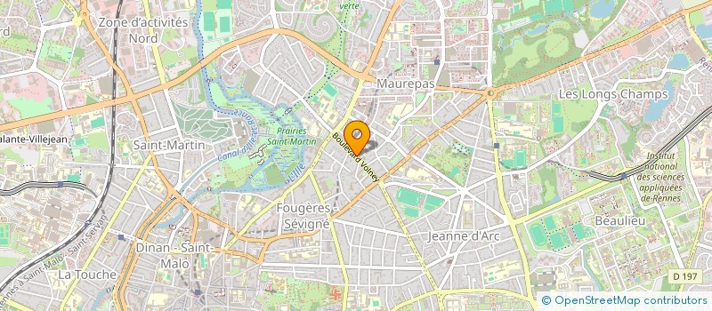 localisation de l'entreprise MONSIEUR LUDOVIC SOREL  RENNES