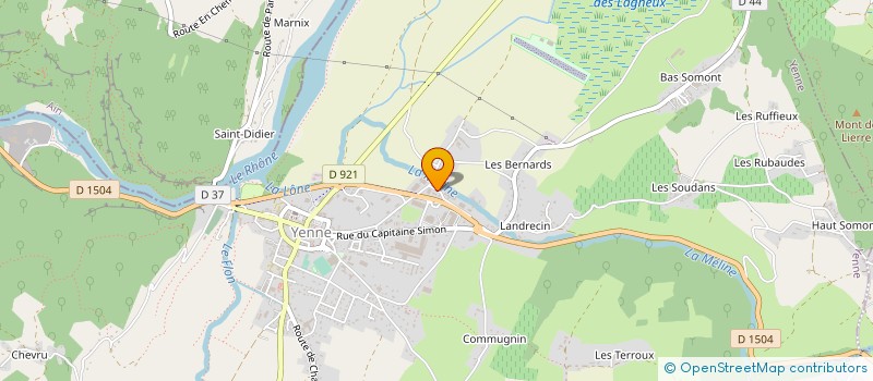 localisation de l'entreprise MONSIEUR LUDOVIC SOUDAN à YENNE