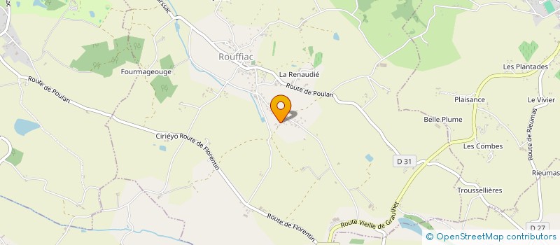 localisation de l'entreprise MONSIEUR LUDOVIC SUEUR  ROUFFIAC