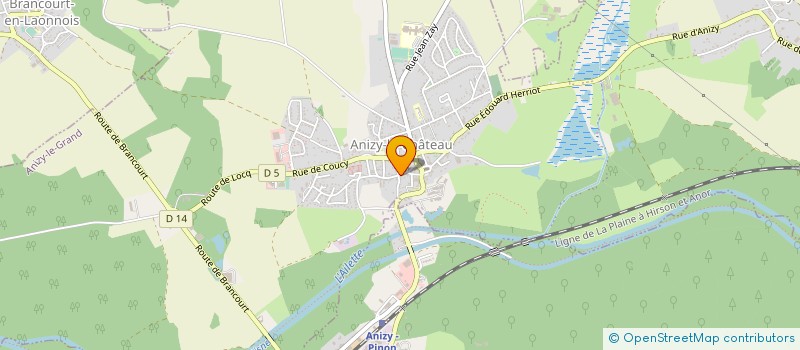 localisation de l'entreprise MONSIEUR LUDOVIC TAMINOT à ANIZY-LE-GRAND