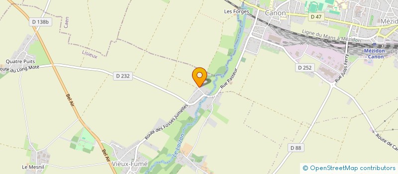 localisation de l'entreprise MONSIEUR LUDOVIC TEISSEDRE  MEZIDON VALLEE D'AUGE