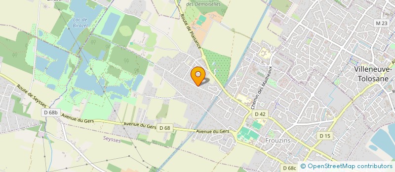 localisation de l'entreprise MONSIEUR LUDOVIC TESSON  FROUZINS