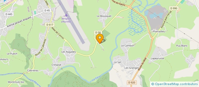 localisation de l'entreprise MONSIEUR LUDOVIC TEULADE à ARPAJON-SUR-CERE