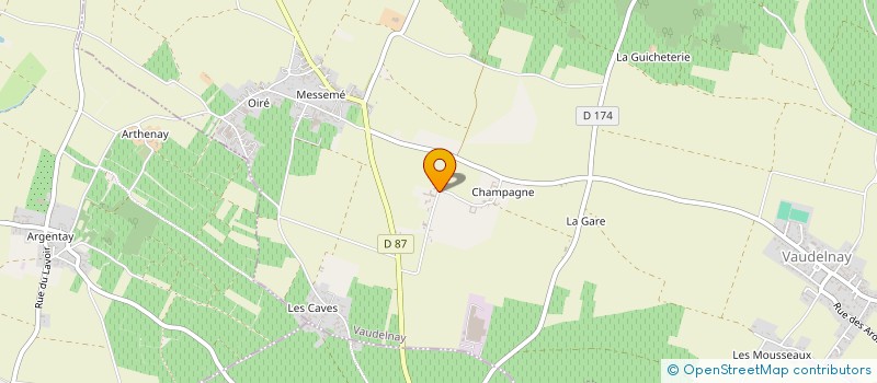 localisation de l'entreprise MONSIEUR LUDOVIC THERMEAU  VAUDELNAY