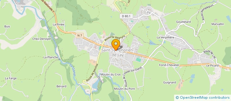 localisation de l'entreprise MONSIEUR LUDOVIC THEVENET  SAINT-SYMPHORIEN-DE-LAY