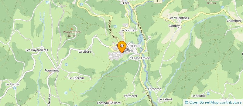 localisation de l'entreprise MONSIEUR LUDOVIC THEVENOT  SAINT-VINCENT-DE-REINS