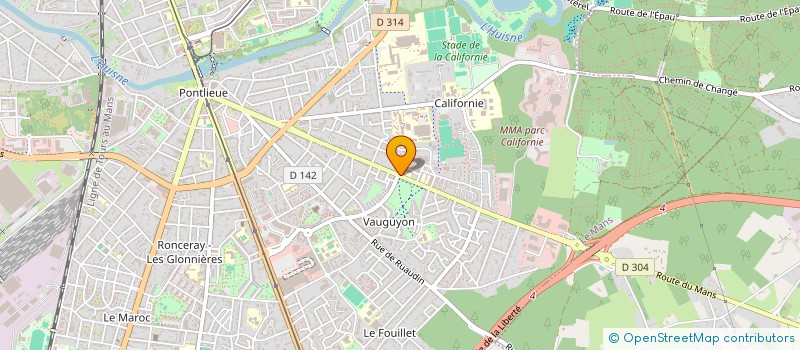 localisation de l'entreprise MONSIEUR LUDOVIC THIBAUD  LE MANS