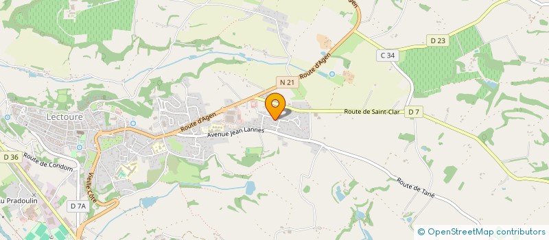 localisation de l'entreprise MONSIEUR LUDOVIC THIBOUT  LECTOURE