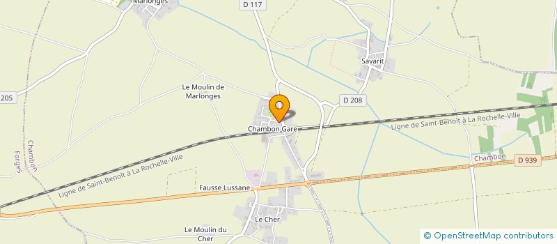 localisation de l'entreprise MONSIEUR LUDOVIC THIBURCE  CHAMBON