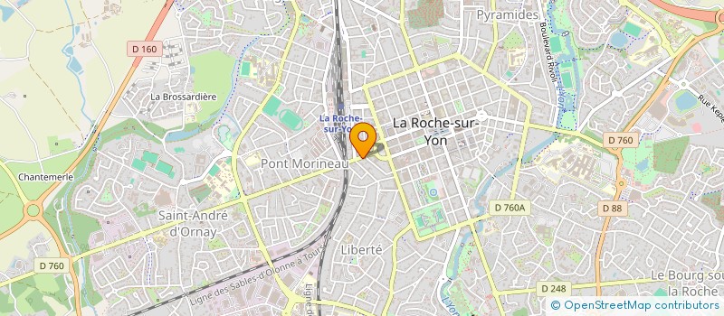 localisation de l'entreprise MONSIEUR LUDOVIC THOREZ à LA ROCHE-SUR-YON