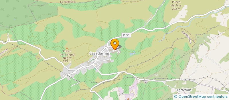 localisation de l'entreprise MONSIEUR LUDOVIC THUILLIER  CAZEDARNES