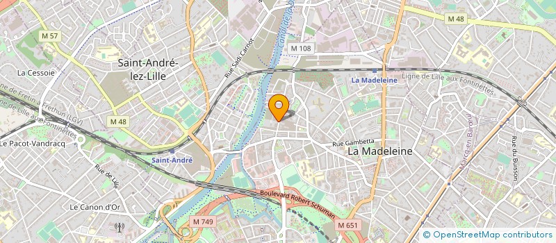 localisation de l'entreprise MONSIEUR LUDOVIC TIBERGHIEN à LA MADELEINE
