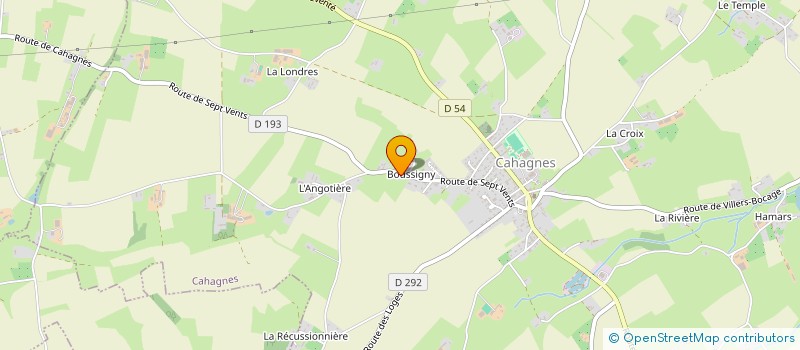 localisation de l'entreprise MONSIEUR LUDOVIC TIEZE  CAHAGNES