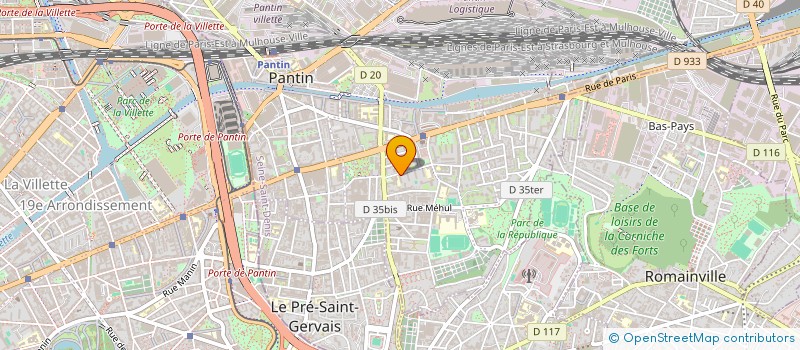 localisation de l'entreprise MONSIEUR LUDOVIC TIGNAC  PANTIN