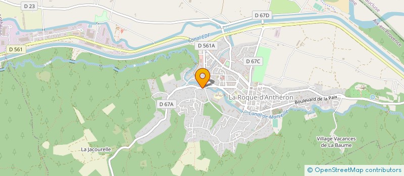 localisation de l'entreprise MONSIEUR LUDOVIC TORCHET  LA ROQUE-D'ANTHERON