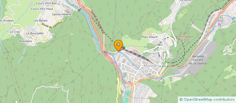 localisation de l'entreprise MONSIEUR LUDOVIC TOUZEY  MOUTIERS