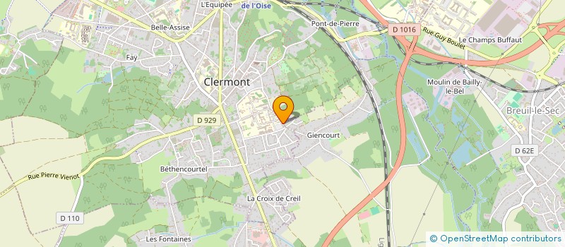 localisation de l'entreprise MONSIEUR LUDOVIC TRAULET  CLERMONT