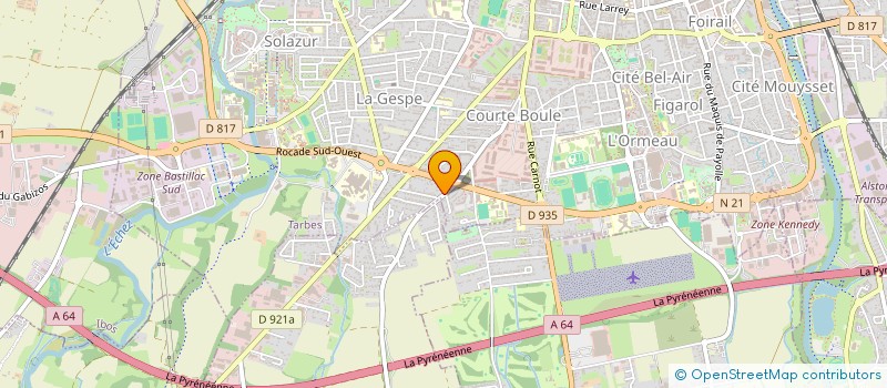 localisation de l'entreprise MONSIEUR LUDOVIC TREMEGE  TARBES