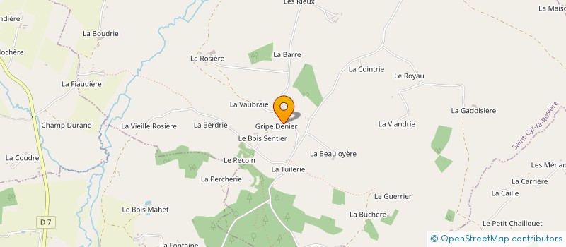 localisation de l'entreprise MONSIEUR LUDOVIC TRICOTET à SAINT-CYR-LA-ROSIERE