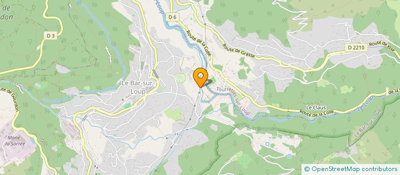 localisation de l'entreprise MONSIEUR LUDOVIC TROCELLO  LE BAR-SUR-LOUP