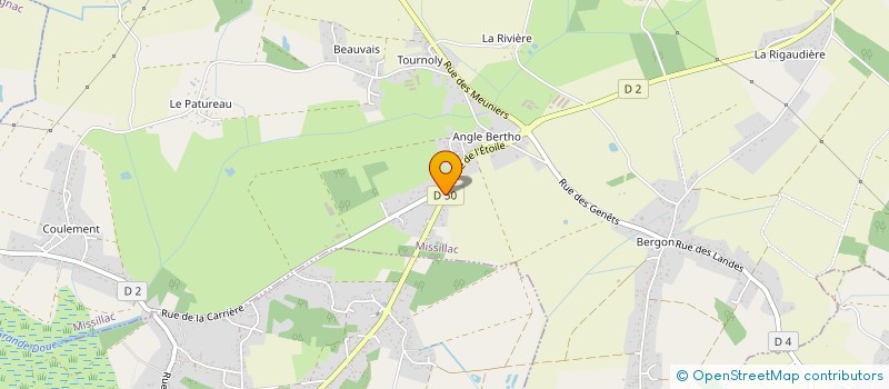 localisation de l'entreprise MONSIEUR LUDOVIC TUAL  MISSILLAC