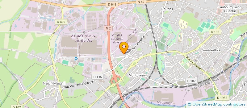 localisation de l'entreprise MONSIEUR LUDOVIC URBAIN à MAUBEUGE