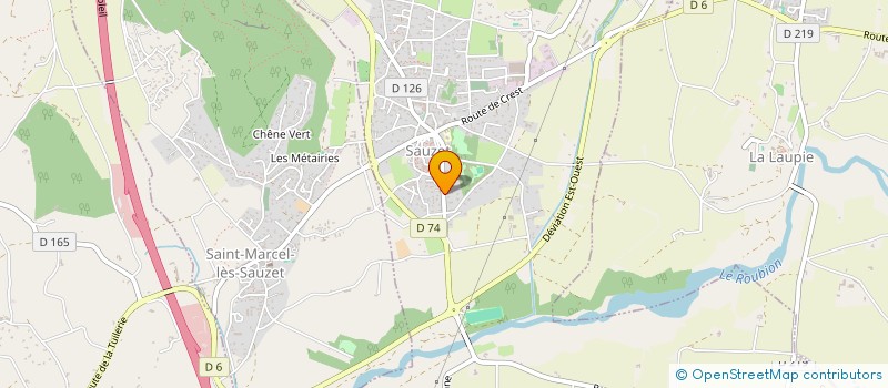 localisation de l'entreprise MONSIEUR LUDOVIC VAGNONI  SAUZET