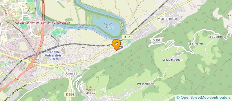 localisation de l'entreprise MONSIEUR LUDOVIC VALENTIN  GIERES