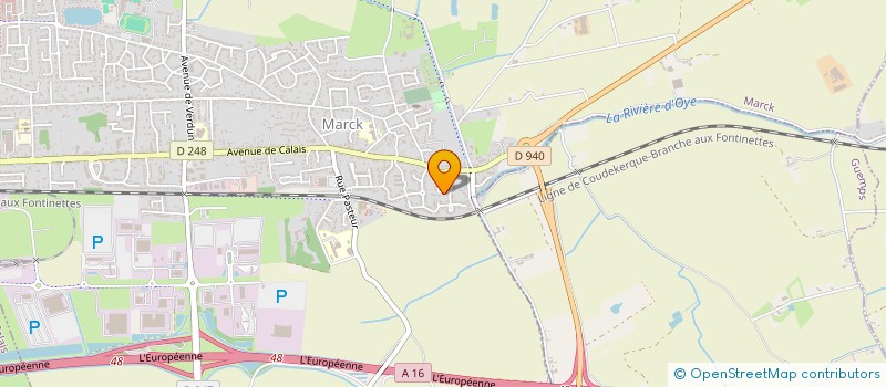 localisation de l'entreprise MONSIEUR LUDOVIC VANAUDENHOVE  MARCK