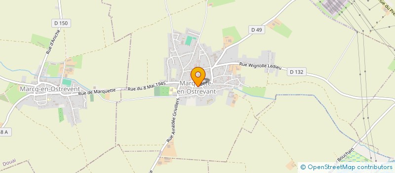 localisation de l'entreprise MONSIEUR LUDOVIC VANHUYSSE  MARCQ-EN-OSTREVENT