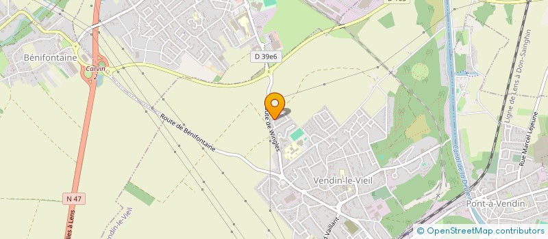 localisation de l'entreprise MONSIEUR LUDOVIC VANMEENEN  VENDIN-LE-VIEIL