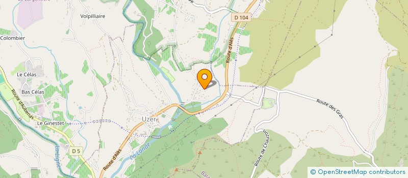 localisation de l'entreprise MONSIEUR LUDOVIC VANNIERE  UZER