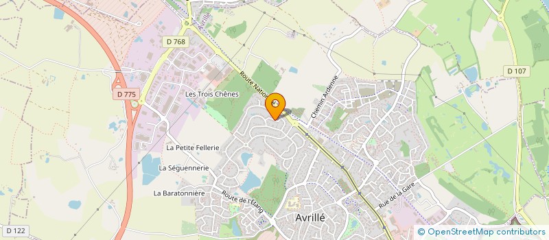 localisation de l'entreprise MONSIEUR LUDOVIC VAVASSEUR à AVRILLE