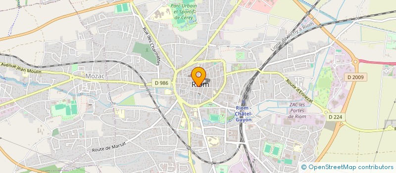 localisation de l'entreprise MONSIEUR LUDOVIC VESSEAUX  RIOM