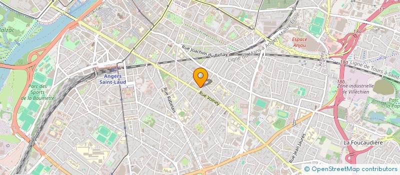 localisation de l'entreprise MONSIEUR LUDOVIC VIAU à ANGERS
