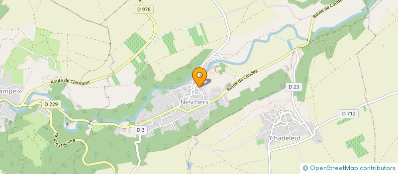 localisation de l'entreprise MONSIEUR LUDOVIC VIGOUROUX  NESCHERS